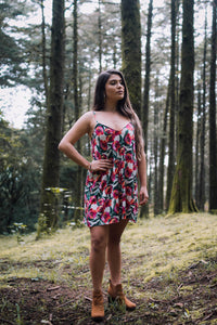 Vestido de tirantes corto