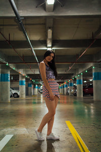 Falda short cruzada