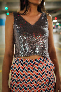 Falda short cruzada