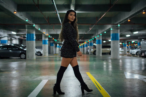 Sweater dress con colores