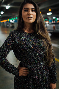 Sweater dress con colores