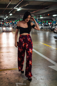 Croptop negro off shoulder